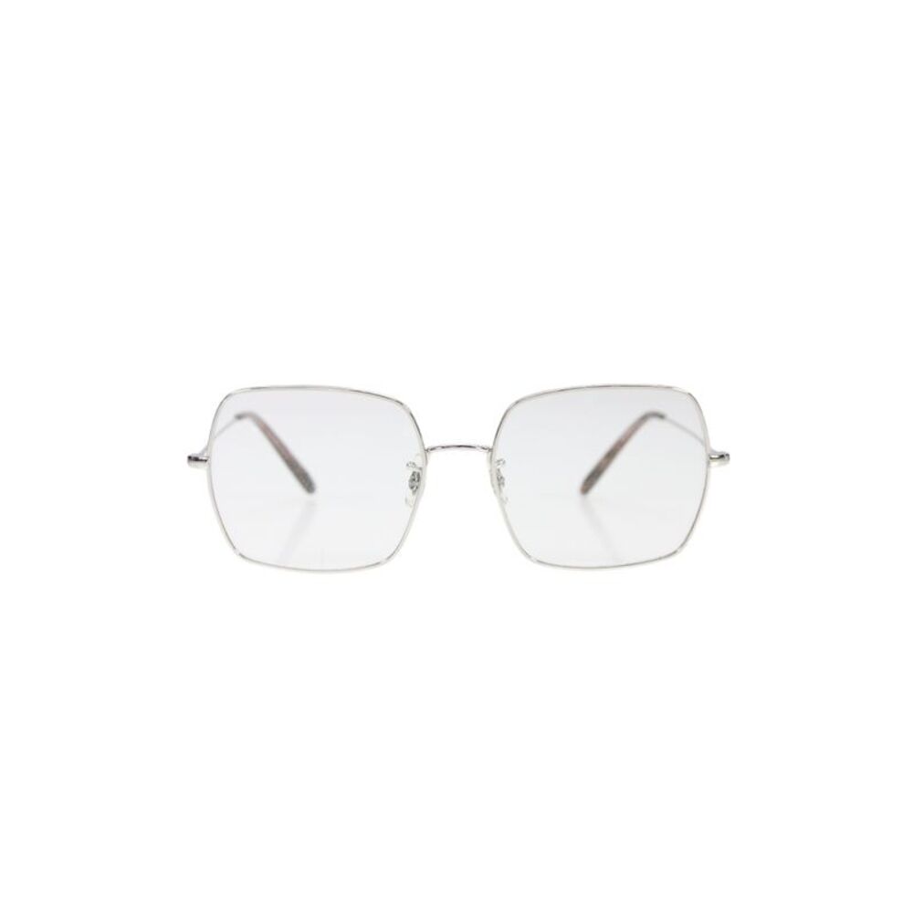 Kate Young Women's Clear Len Silver Frame Sunglasses